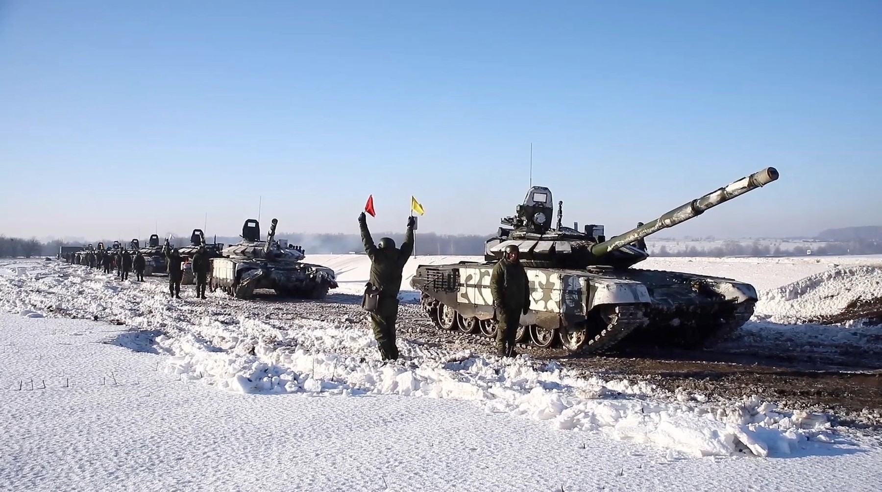 Ruska vojska na meji z Ukrajino