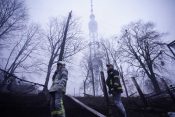 Televizijski stolp v Kijevu po napadu