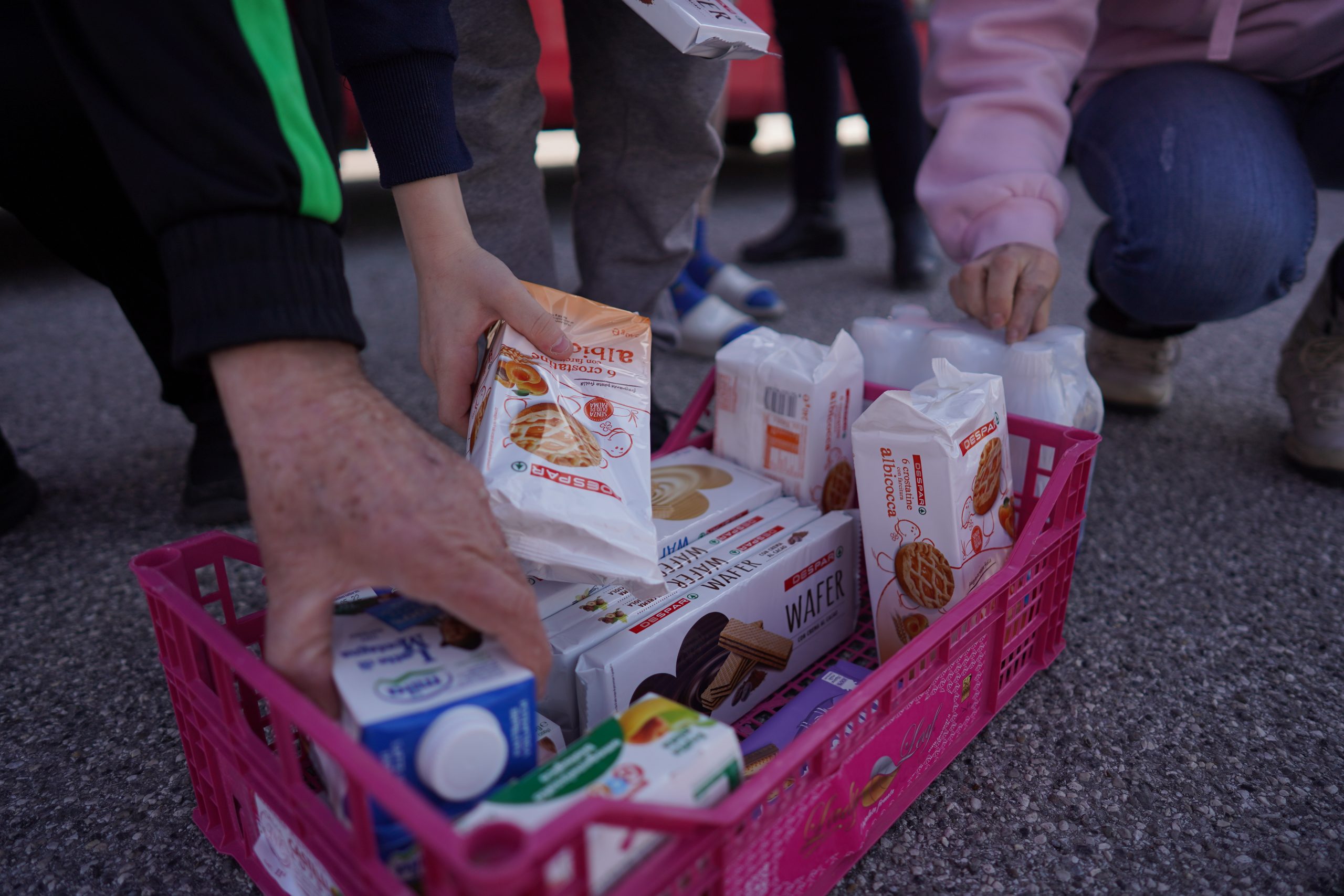 Zbiranje hrane za begunce