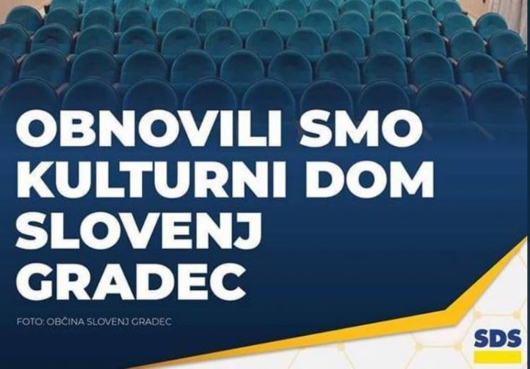 Oglas SDS Slovenj Gradec