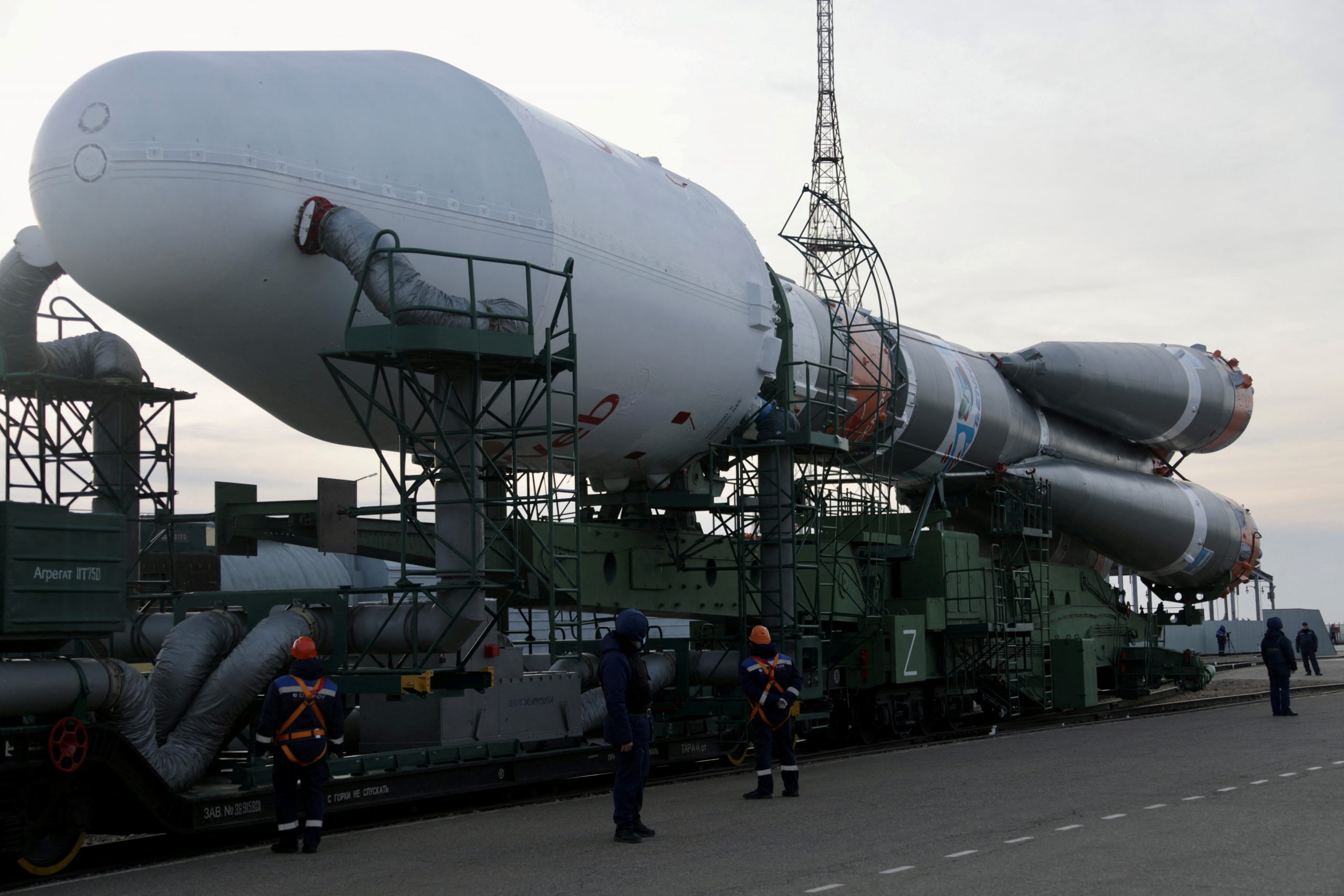 Soyuzova raketa, ki nosi satelite podjetja OneWeb