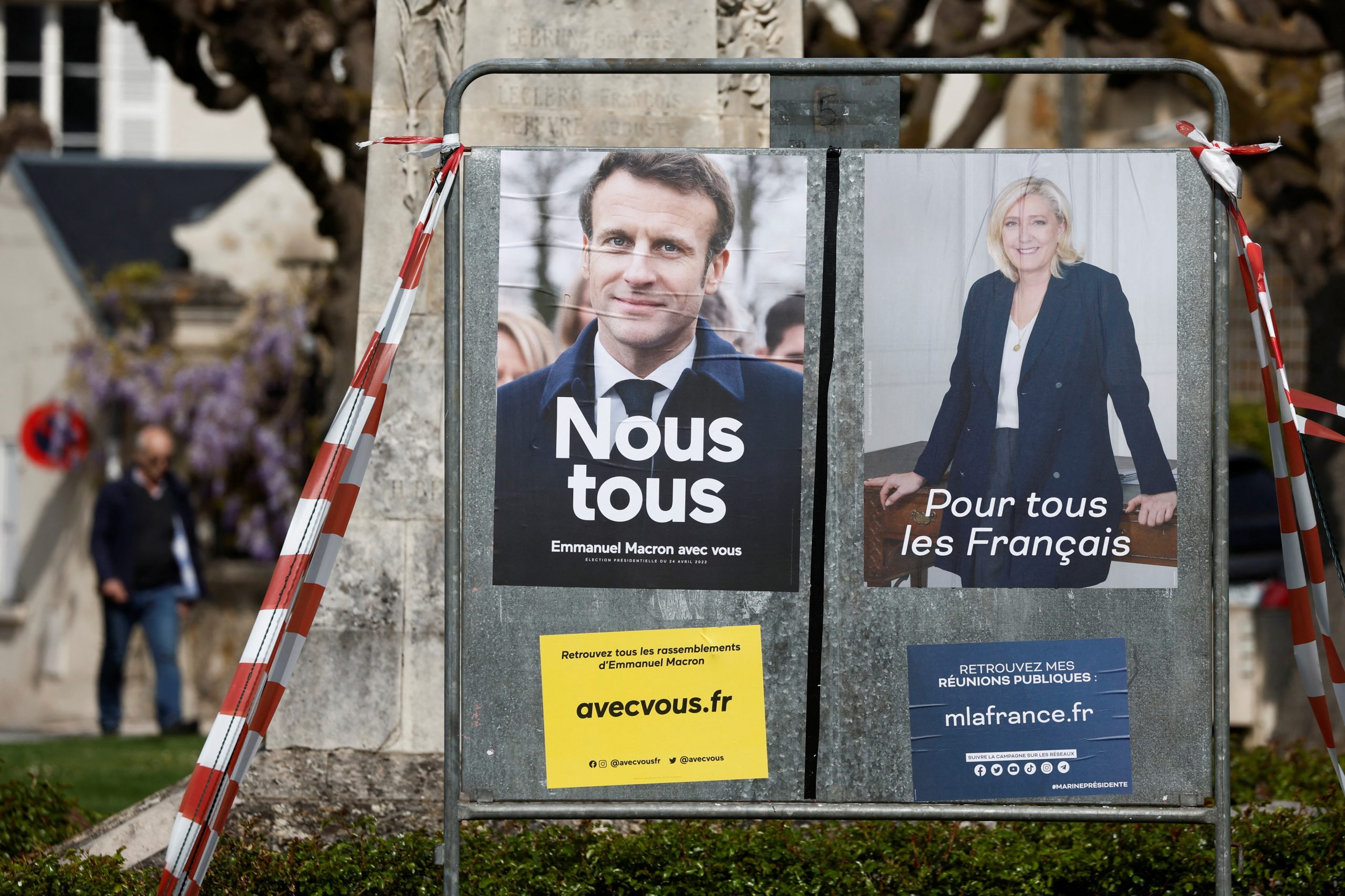 Macron in Le Pen