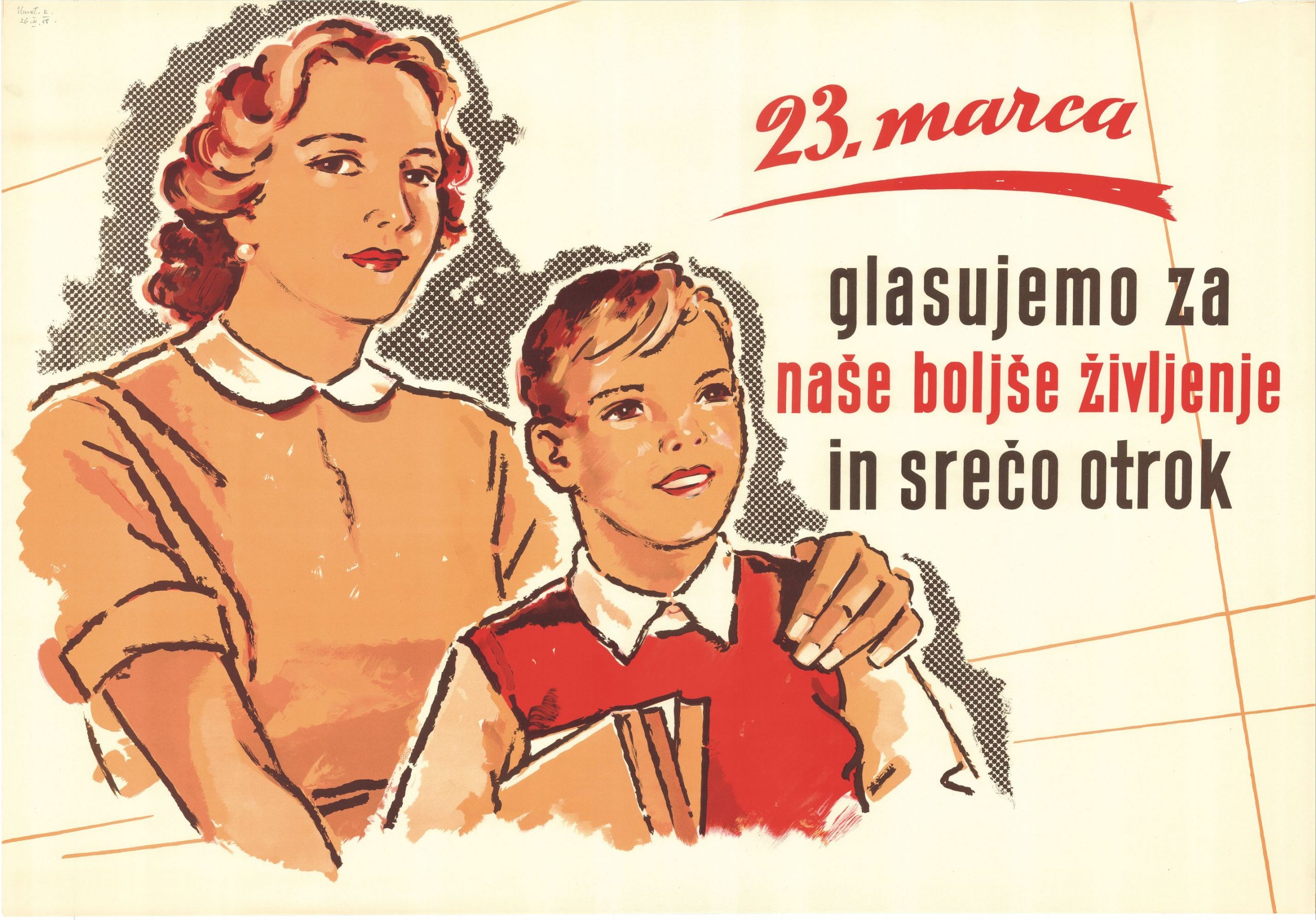 Volilni plakat 1958