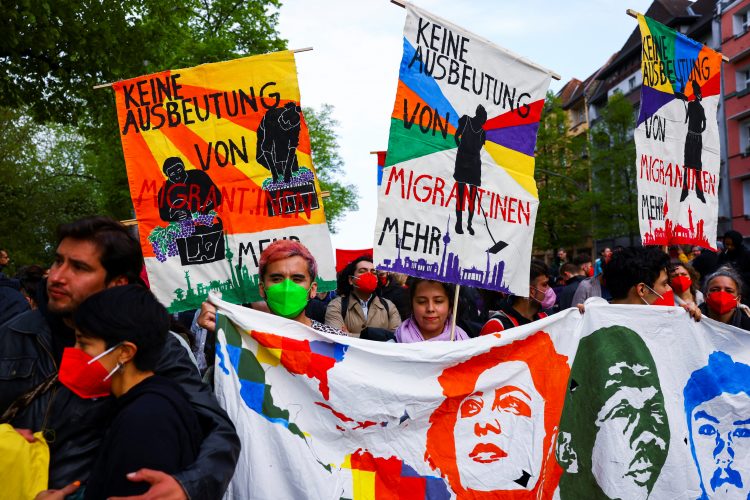 prvomajski protesti, nemčija, berlin