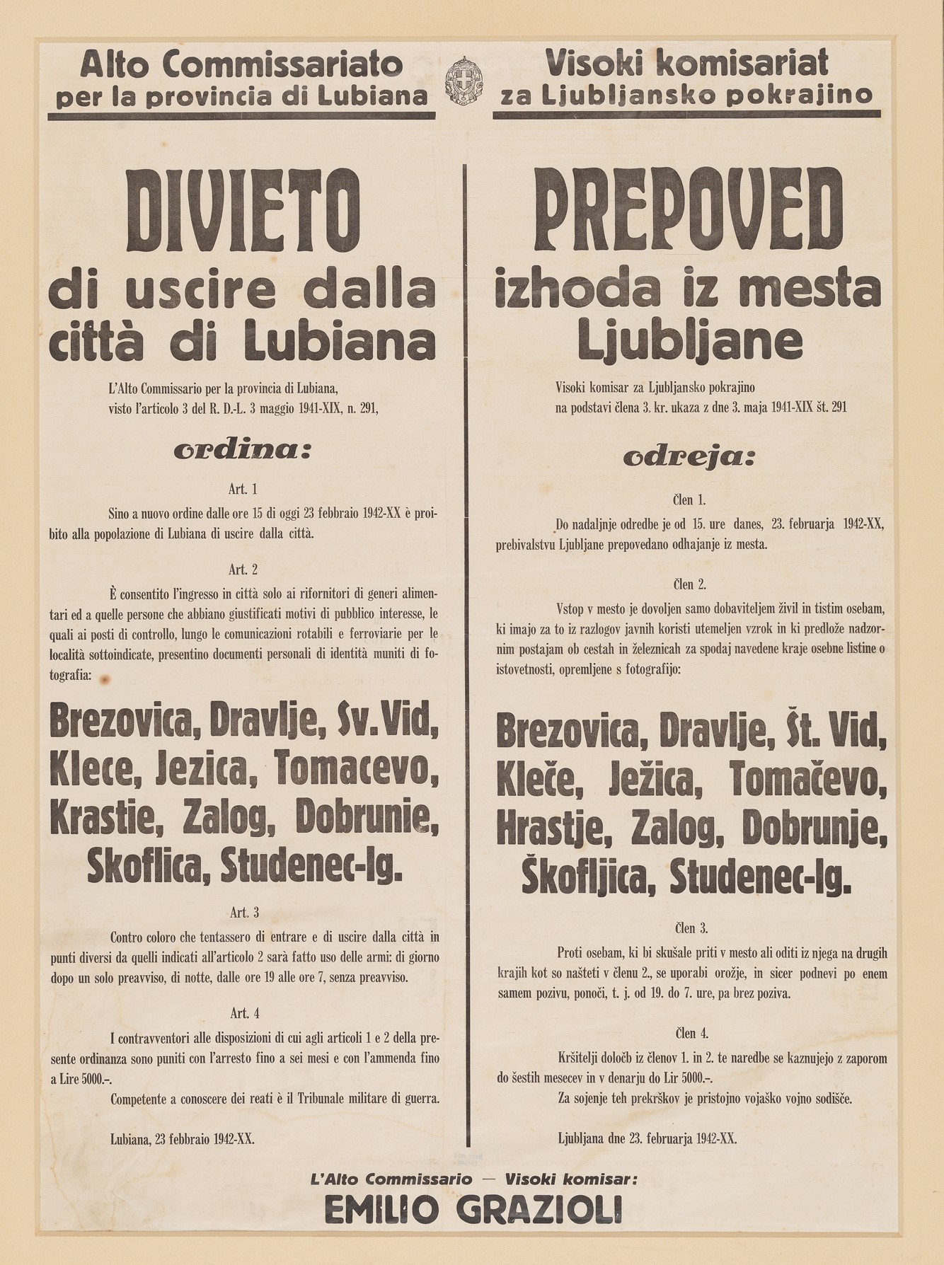 Prepoved Ljubljana