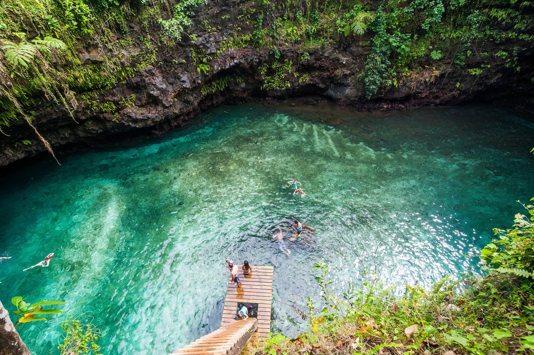 Sua Ocean Trench, naravni bazen, Samoa