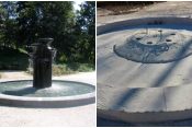 Ukraden kip iz fontane v Mariboru