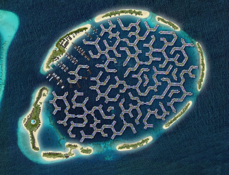 Maldivi, plavajoče mesto