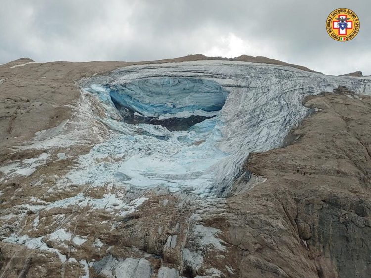 Ledenik v Dolomitih