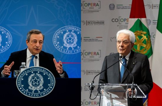 Mario Draghi in Sergio Mattarella