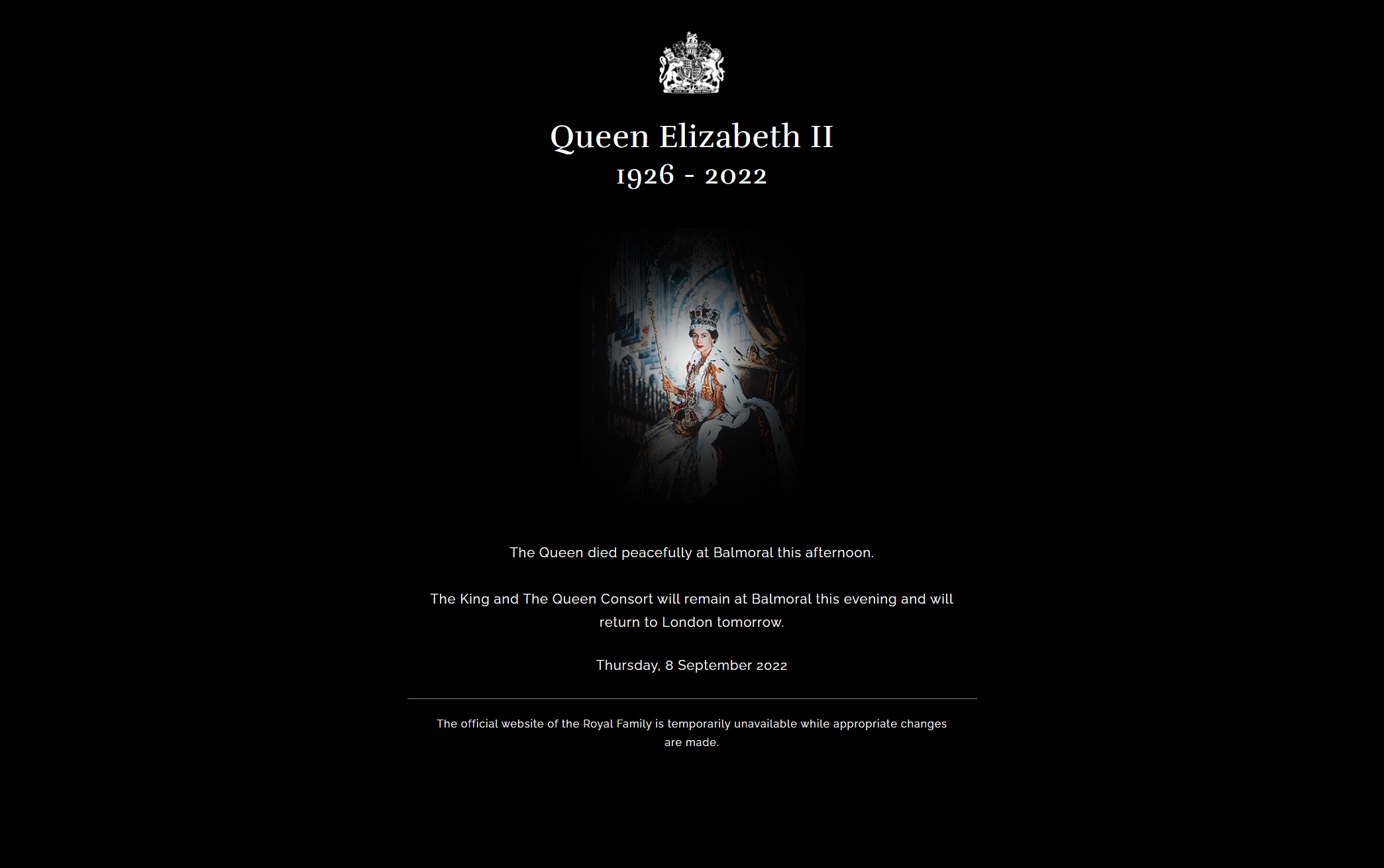 uradna stran britanske monarhije