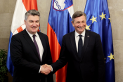 Borut Pahor in Zoran Milanović