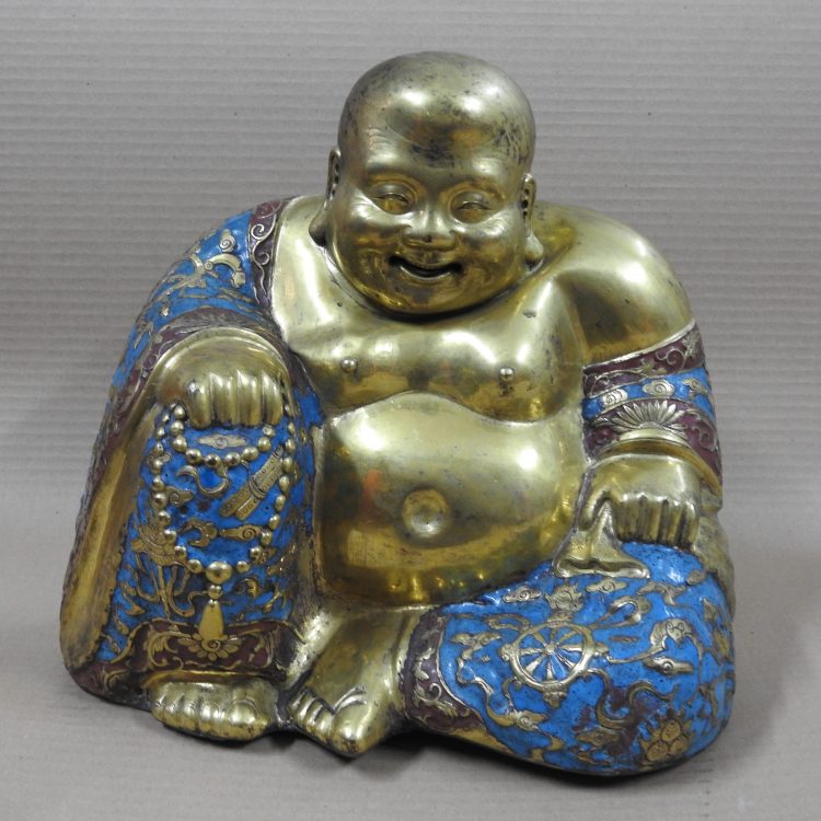 Vzhodnoazijske zbirke v Sloveniji , kipec, Buda, zlato, Kitajska