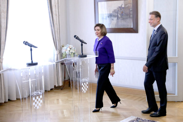 Nancy Pelosi v Zagrebu
