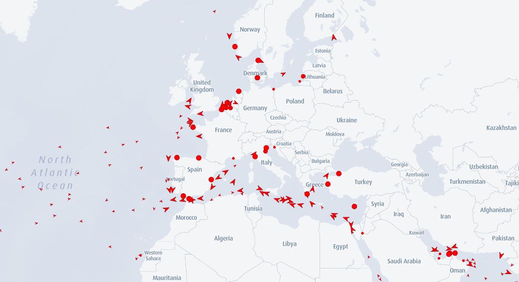 LNG tankerji, Evropa
