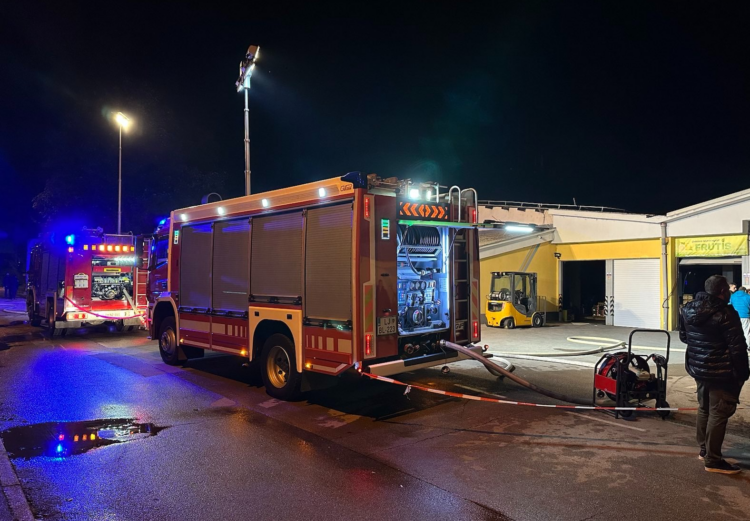 Požar v Šentvidu pri Ljubljani