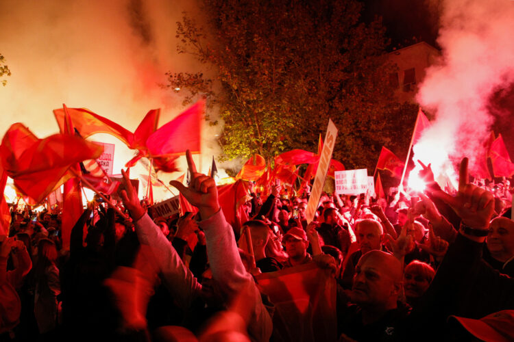 protest, črna gora, podgorica