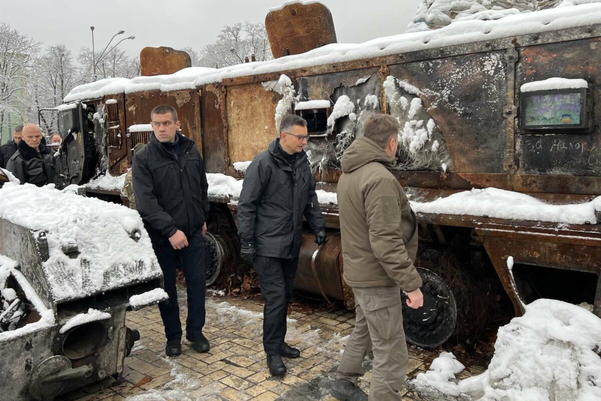 Minister Šarec na obisku v Kijevu in Irpinu (FOTO)