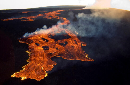 FILE PHOTO: Handout photo of the Mauna Loa volcano on the island of Hawaii
