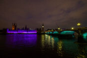 The Palace of Westminster lights up purple for International Day of Persons with Disabilities in London