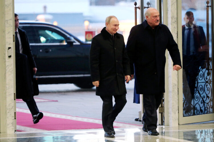 Vladimir Putin in Aleksander Lukašenko