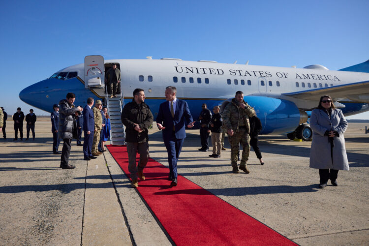 Ukrajinski predsednik je prispel v ZDA