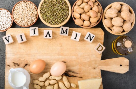 Different foods ingredients rich in vitamin D