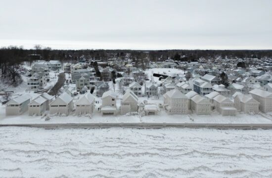 Fort Erie snežna nevihta led