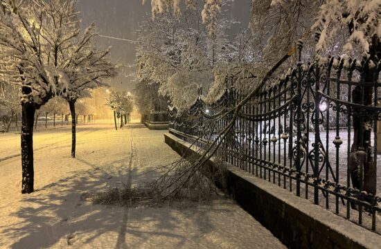 Snežnenje, sneg, Ljubljana