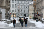 Zasnežena Ljubljana, sneg, Ljubljana, sneženje, zima