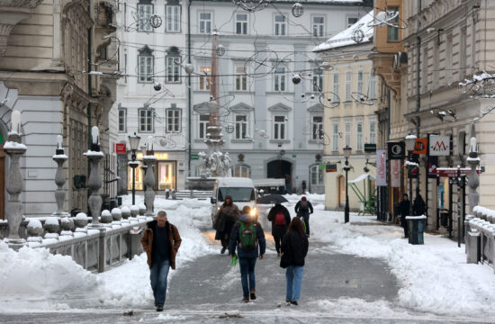 Zasnežena Ljubljana, sneg, Ljubljana, sneženje, zima