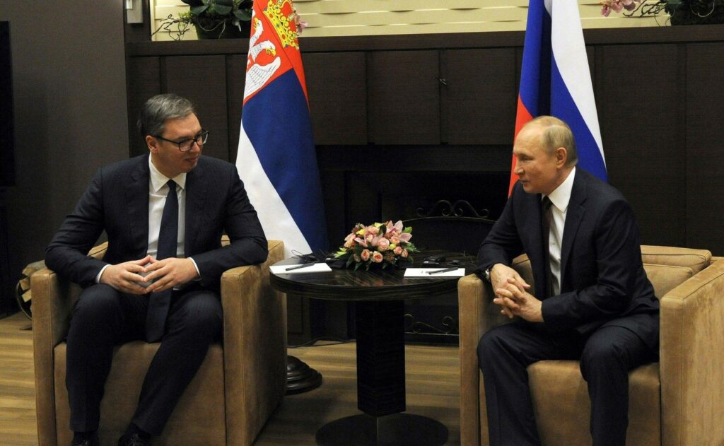 Vladimir Putin in Aleksandar Vučić