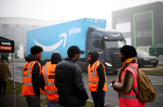 Stavka delavcev Amazona v Veliki Britaniji