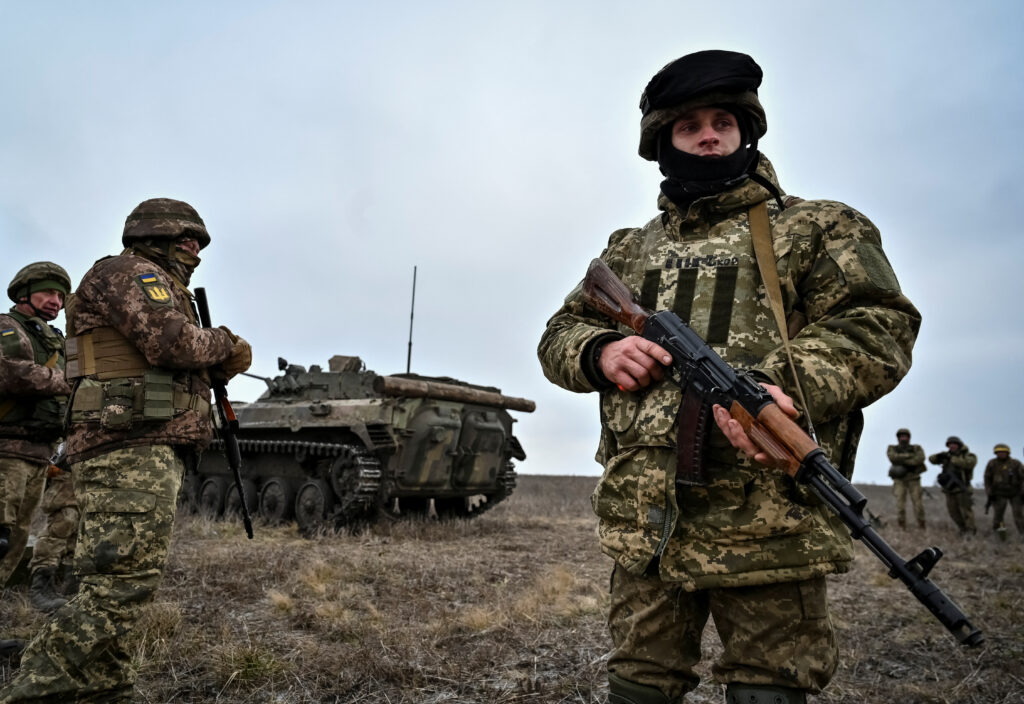 Urjenje ukrajinske vojske v bližini Zaporožja