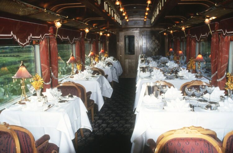 Orient Express, vlak, notranjost