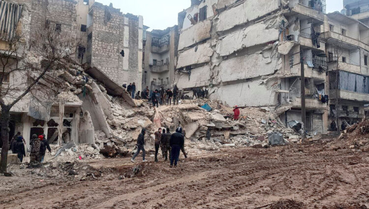 Razdejanje po potresu v Siriji