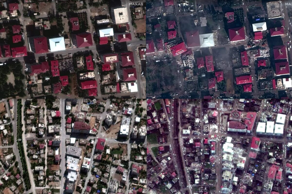 Prej in potem: satelitske podobe uničenja po potresu
