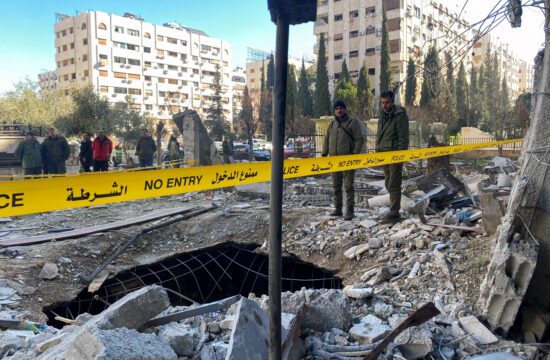 Raketni napad v Damasku