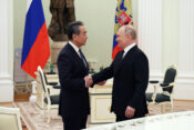 Vladimir Putin in Wang Yi