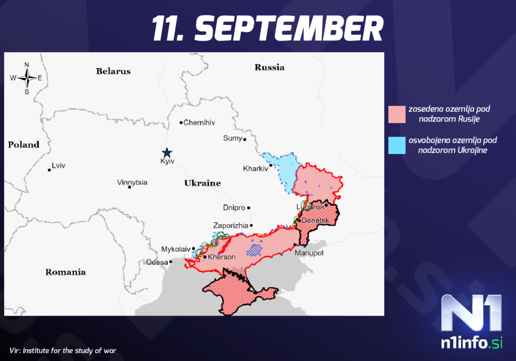 Karte, Ukraine, Krieg, Stellungen