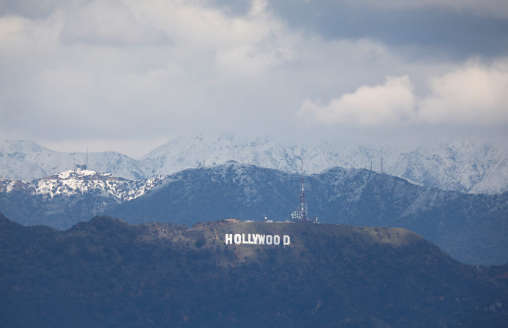 Sneg v Hollywoodu - Los Angeles