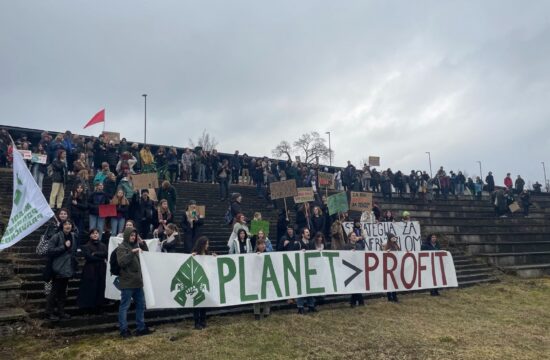 Protest za podnebno pravičnost Ljubljana