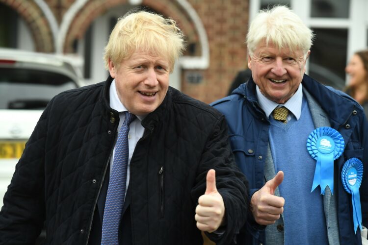 Boris in Stanley Johnson pred volitvami leta 2019