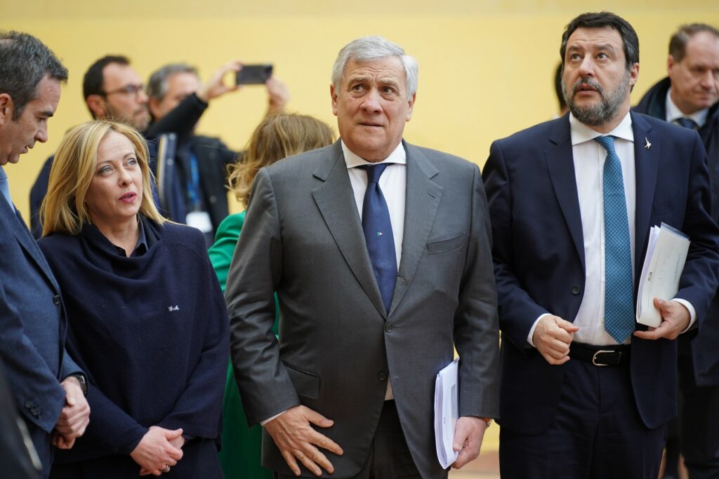 Giorgia Meloni, Antonio Tajani, Matteo Salvini