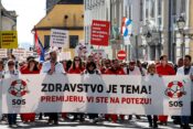 Zagreb protest zdravnikov
