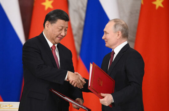 Ši Džinping in Vladimir Putin