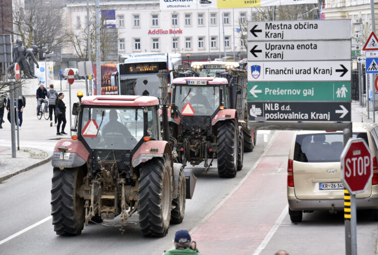 Protest kmetov - Kranj