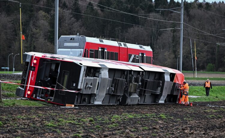 V Švici je iztiril vlak.