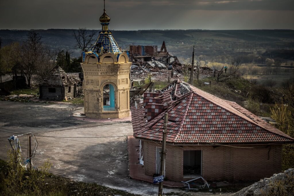 Ukrajina, uničena hiša