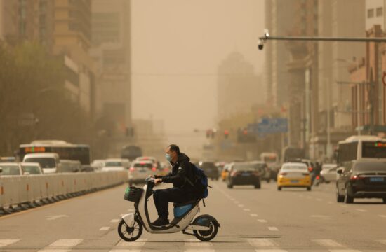 peščeni vihar v Pekingu